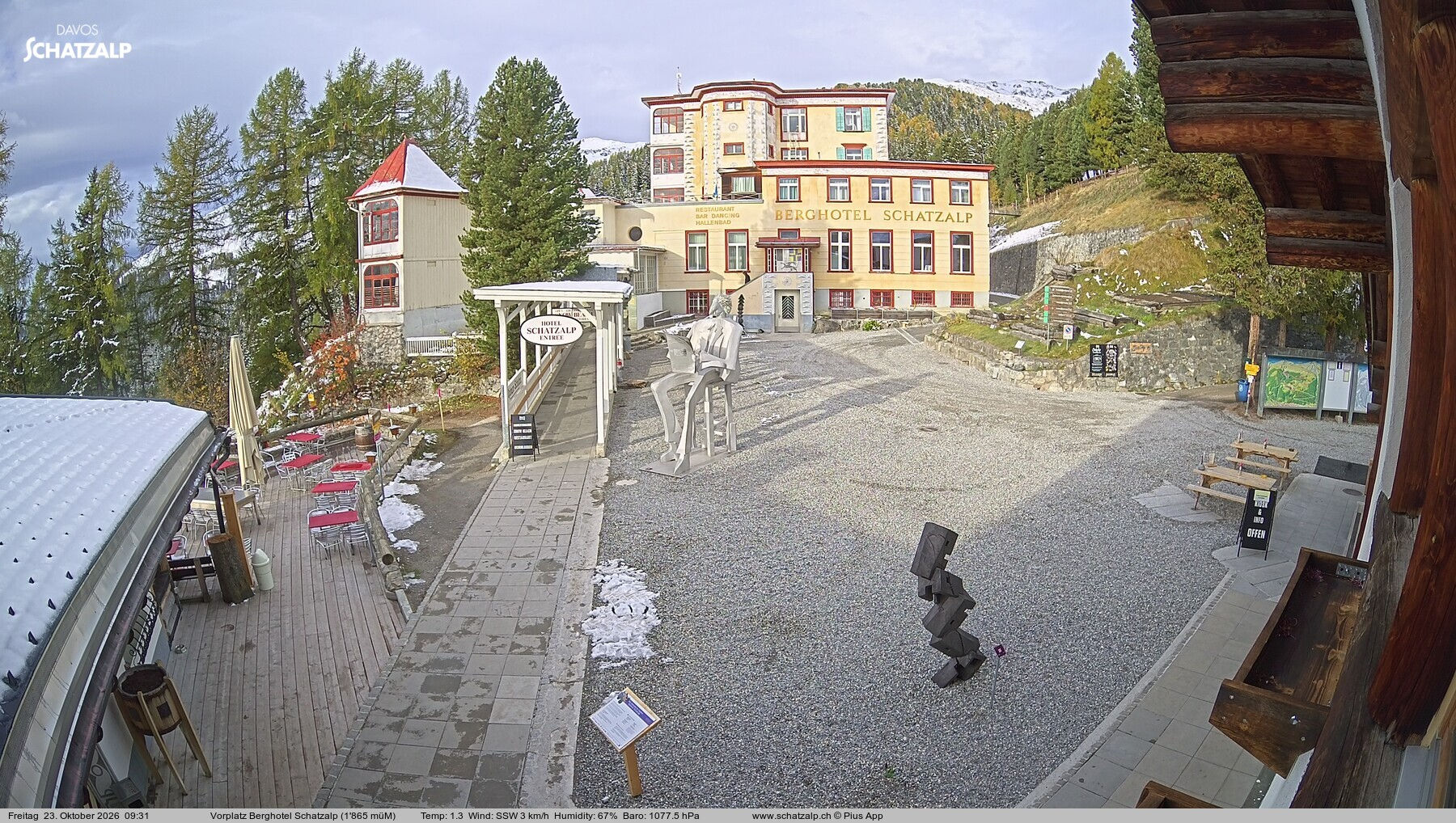 Davos Platz - Vorplatz Berghotel Schatzalp - Kemarin