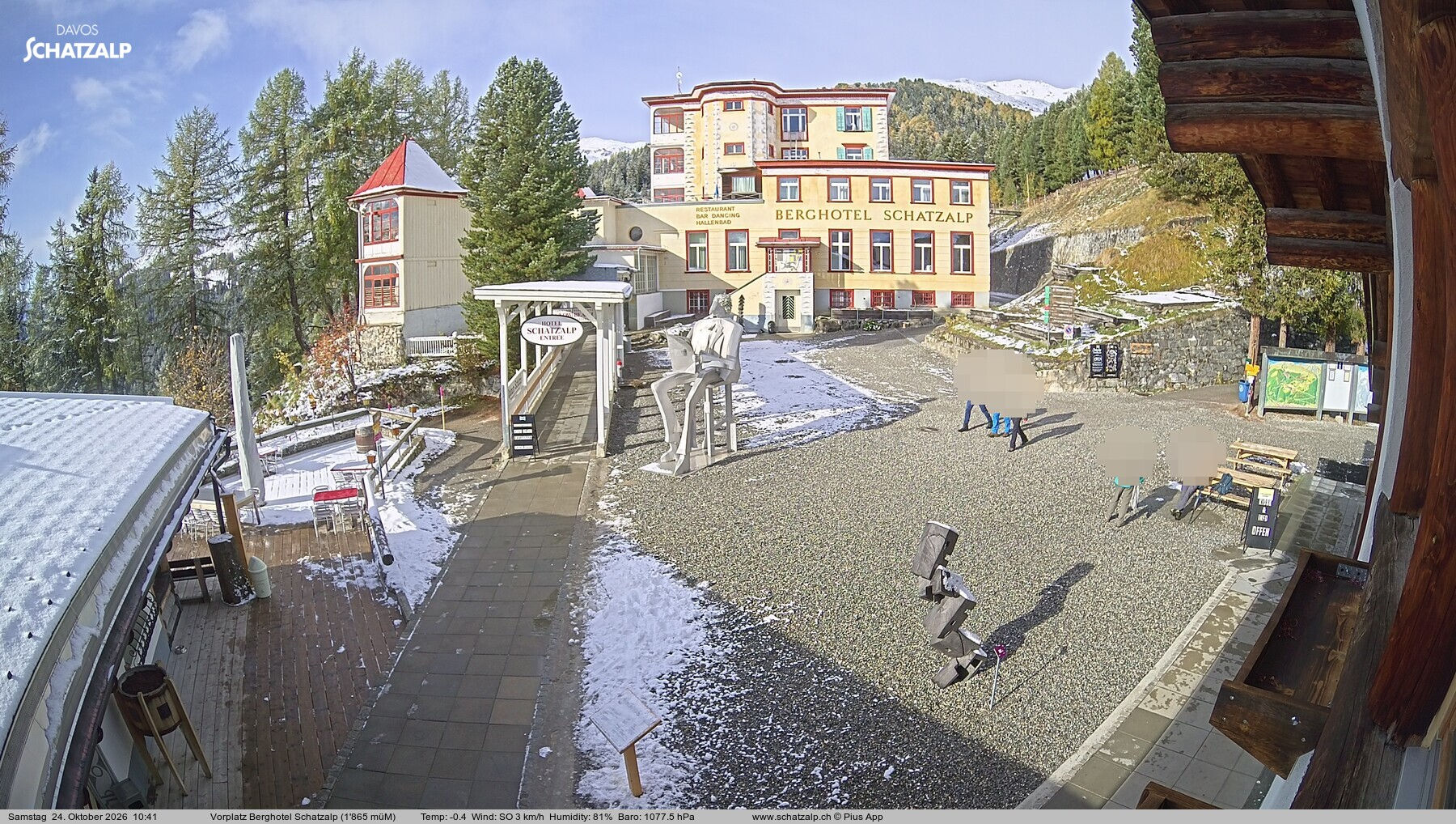 Davos Platz - Vorplatz Berghotel Schatzalp - Kamera web
