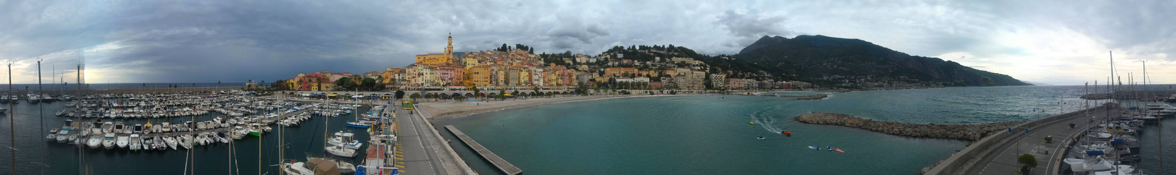 Menton - Plage des Sablettes - Hier