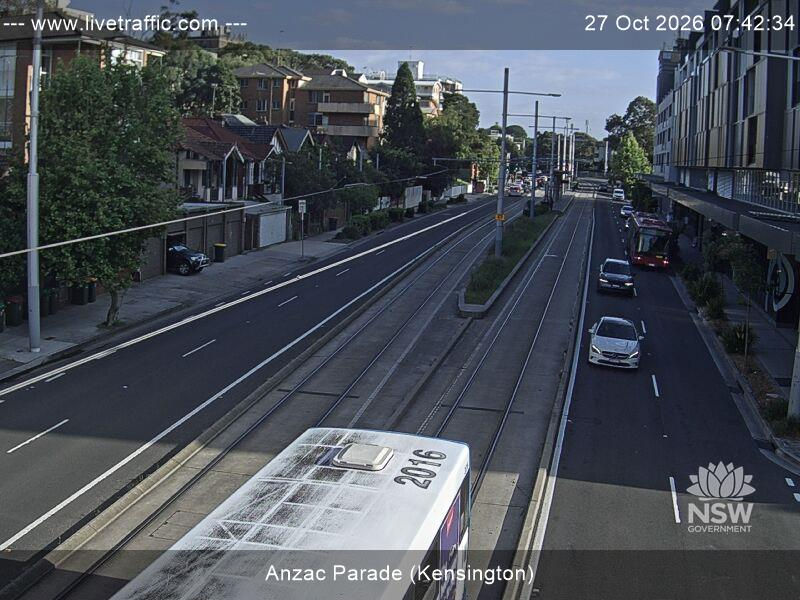 Anzac Parade (Kensington) - Webcams