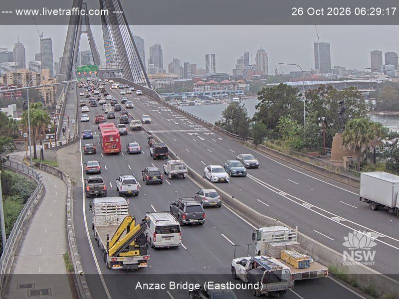 Anzac Bridge (Eastbound) - Yesterday