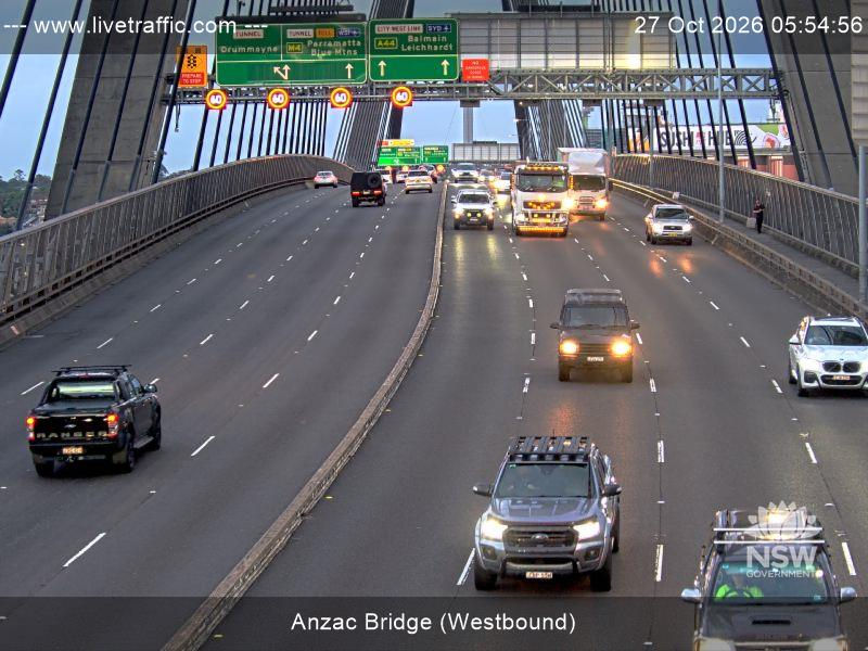 Anzac Bridge (Westbound) - Webcams