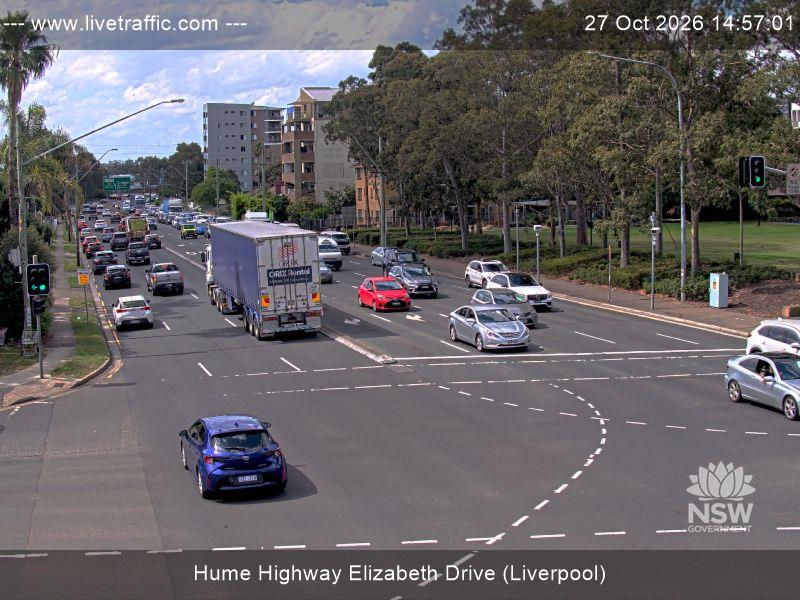 Hume Highway (Elizabeth Drive, Liverpool) - Webcams