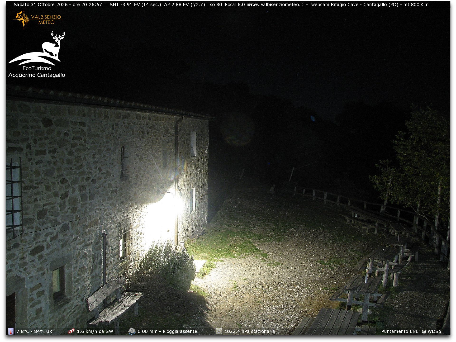 Cantagallo - Rif. Cave - Webcams