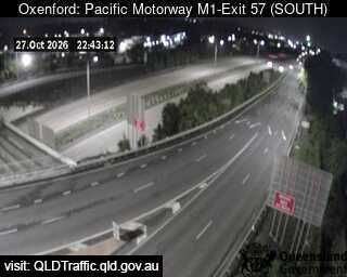 Oxenford - Pacific Motorway M1 - Exit 57 - South - Yesterday