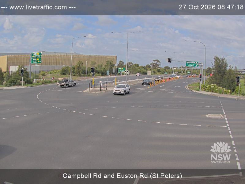 Campbell Rd and Euston Rd, St Peters - Webcams