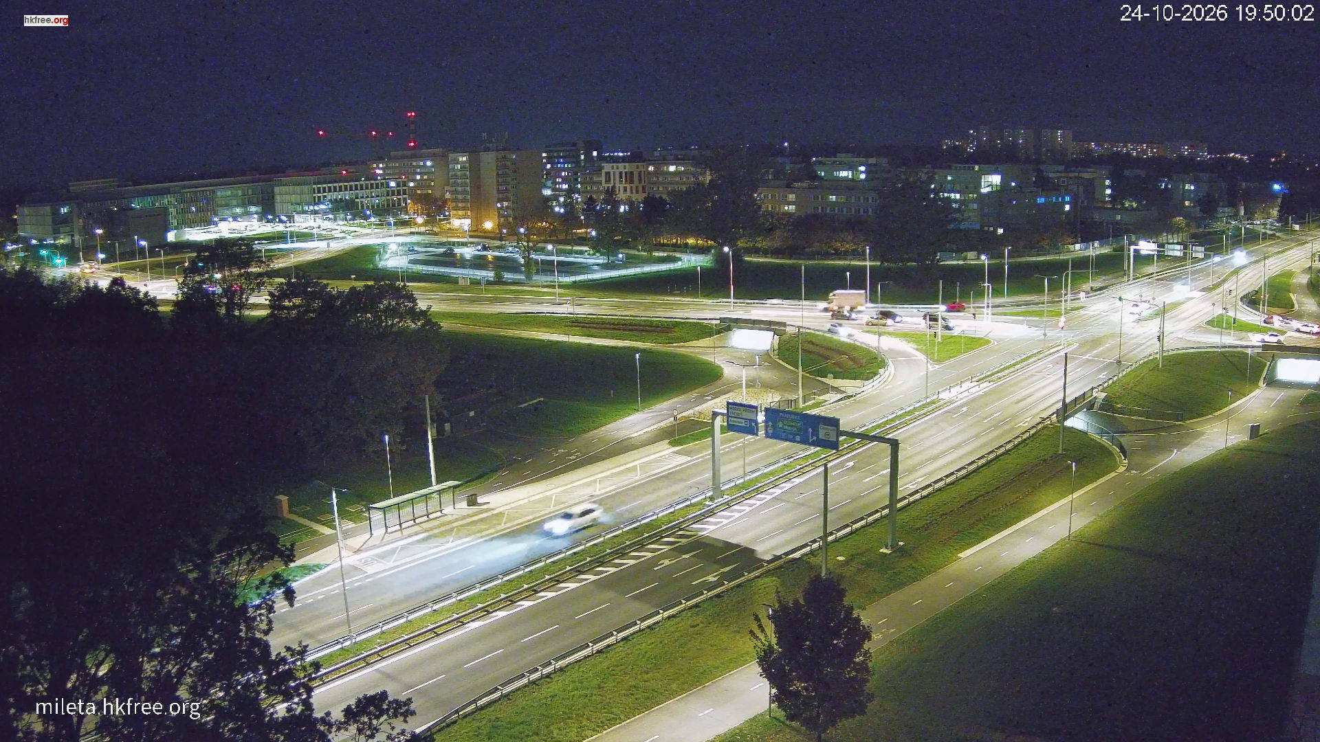 Křižovatka Mileta - včera