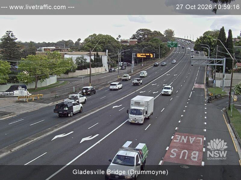 Gladesville Bridge (Drummoyne) - Webcams