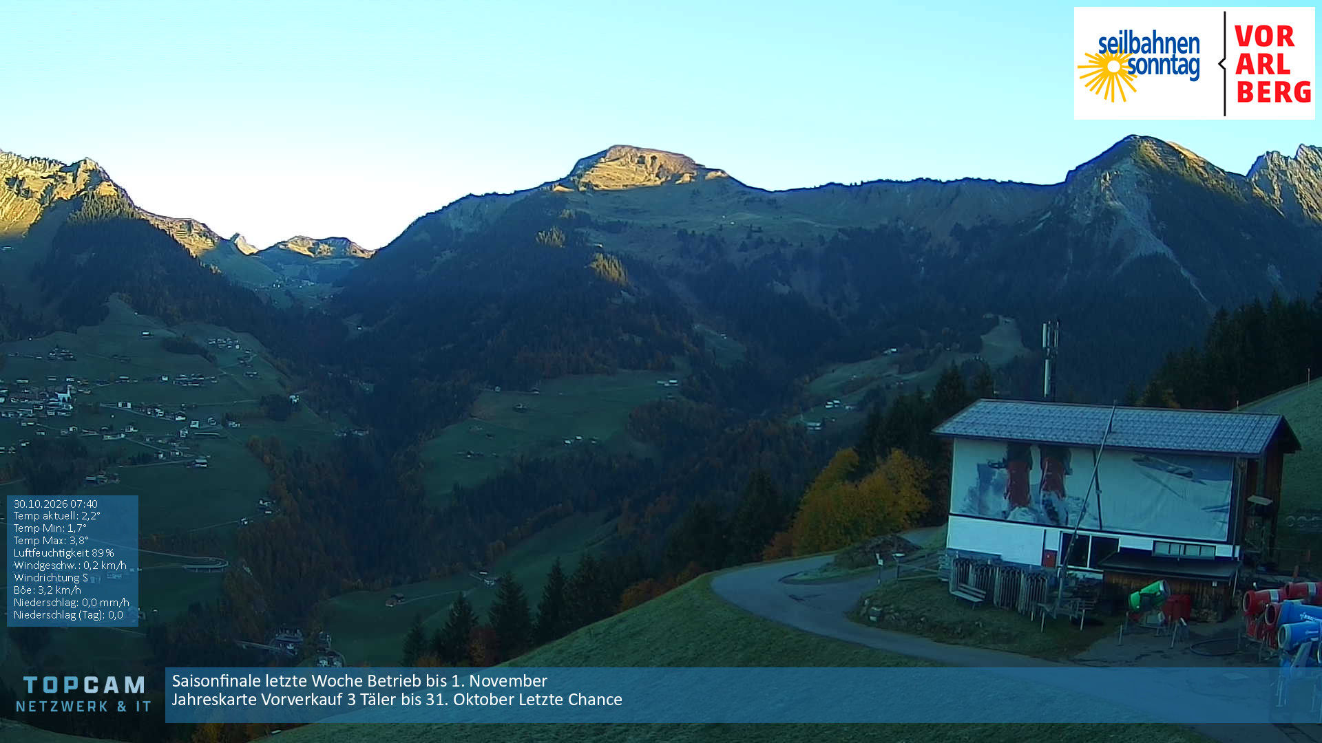 Seilbahnen Sonntag-Stein - Webcams