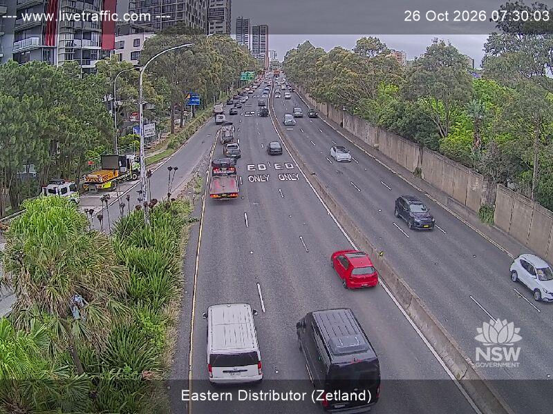 Eastern Distributor (Zetland) - Yesterday
