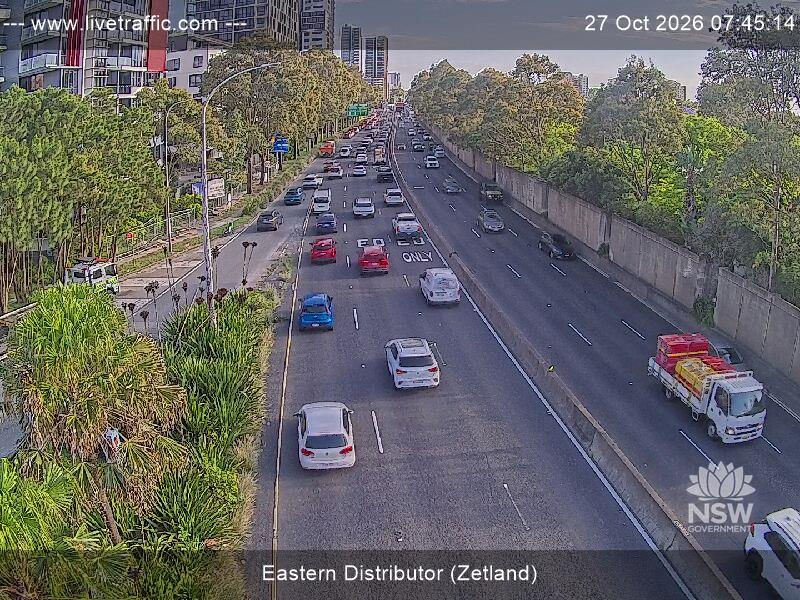 Eastern Distributor (Zetland) - Webcams