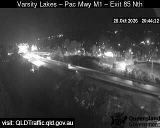 Varsity Lakes - Pacific Motorway M1 - Exit 85 - South - Webcams