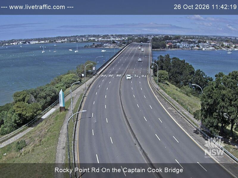 Rocky Point Rd and Captain Cook Bridge - Yesterday