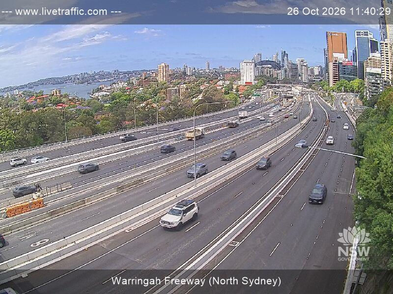 Warringah Freeway (North Sydney) - Yesterday