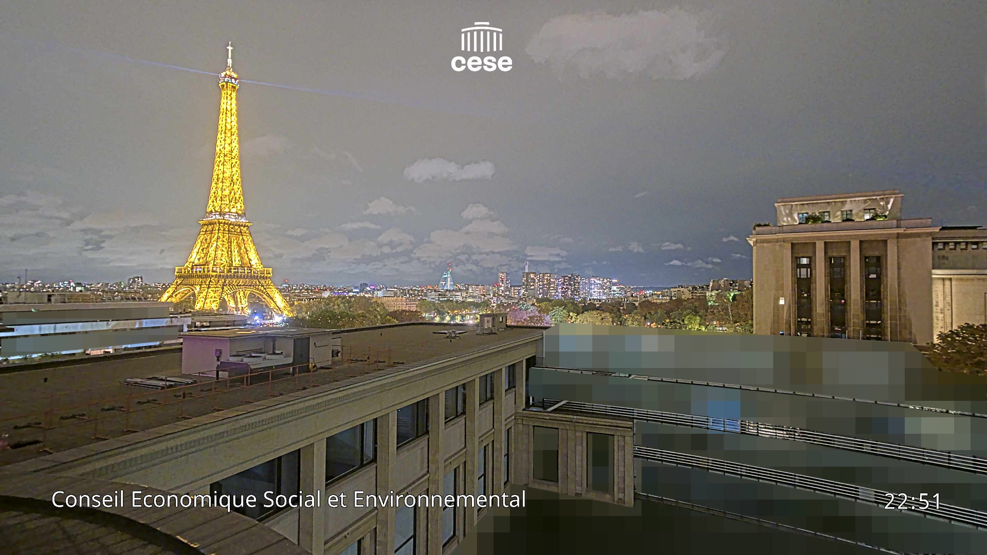 Quartier de Chaillot: Webcam Paris - La tour Eiffel CESE - 网络摄像头