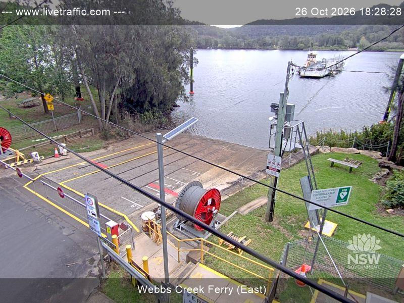 Webbs Creek ferry (East) - Yesterday