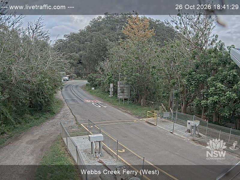 Webbs Creek ferry (West) - Yesterday