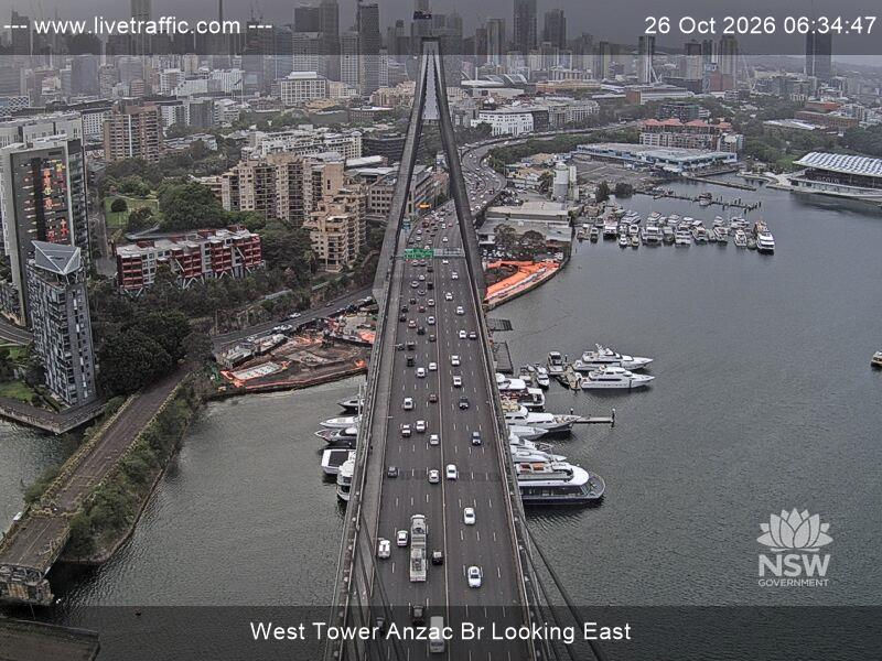 Anzac Bridge and West Tower - Yesterday