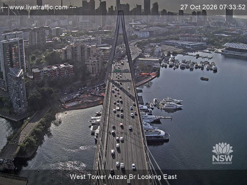 Anzac Bridge and West Tower - Webcams