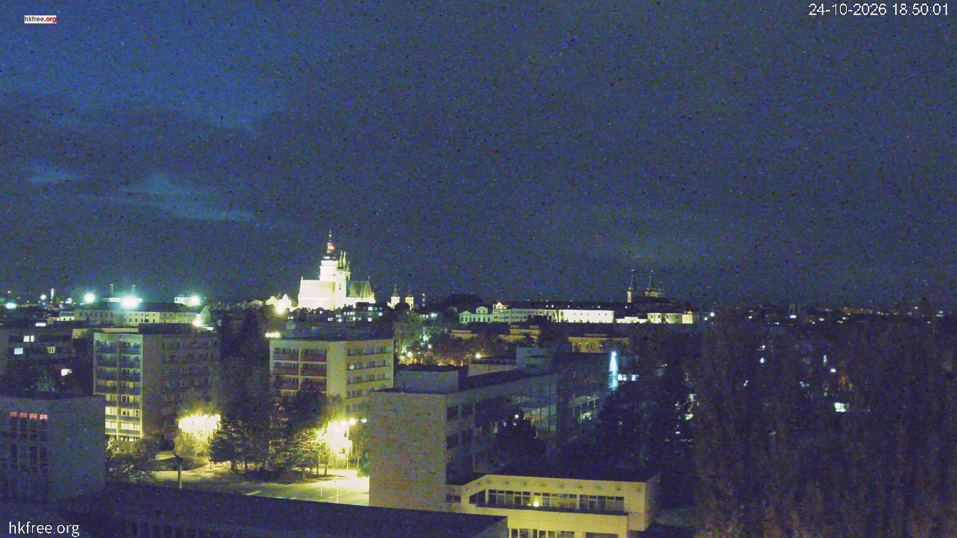Centrum Hradce Králové - včera