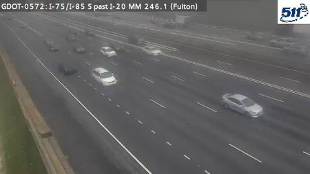 GDOT-0572: I-75/I-85 S past FultonSt MM 245.9 (Fulton) - Webcams