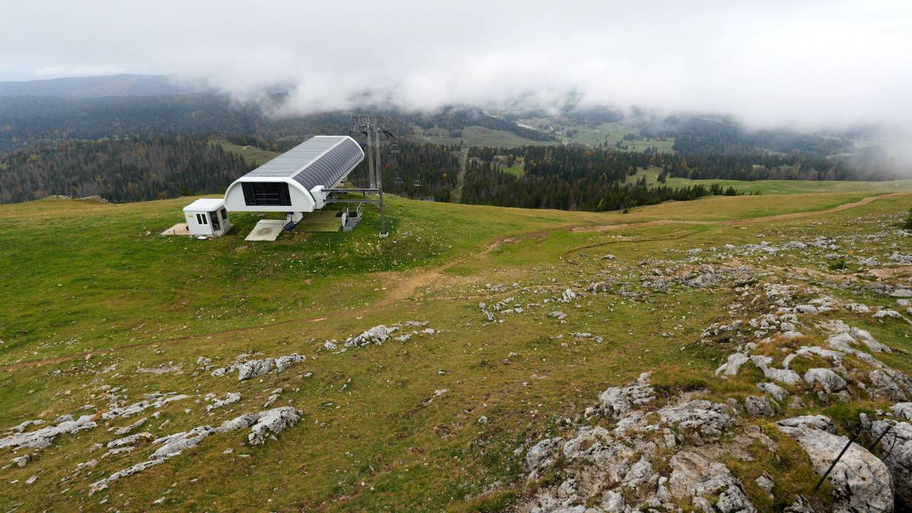 Jura sur Léman – La Dôle – Vue Station des Rousses - 1 678 m - 어제
