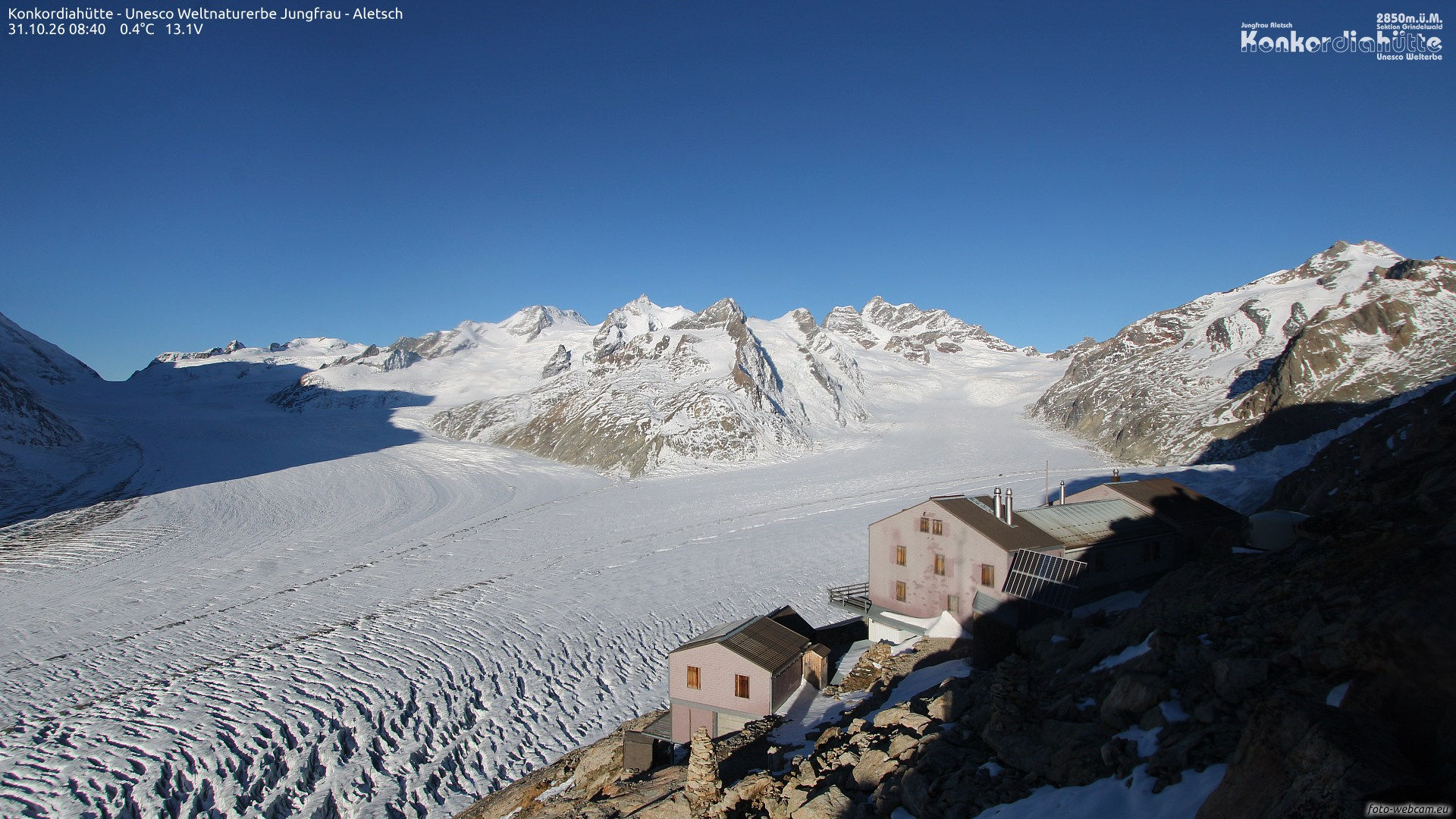 Aletsch - Cabane Concordia - Webcams
