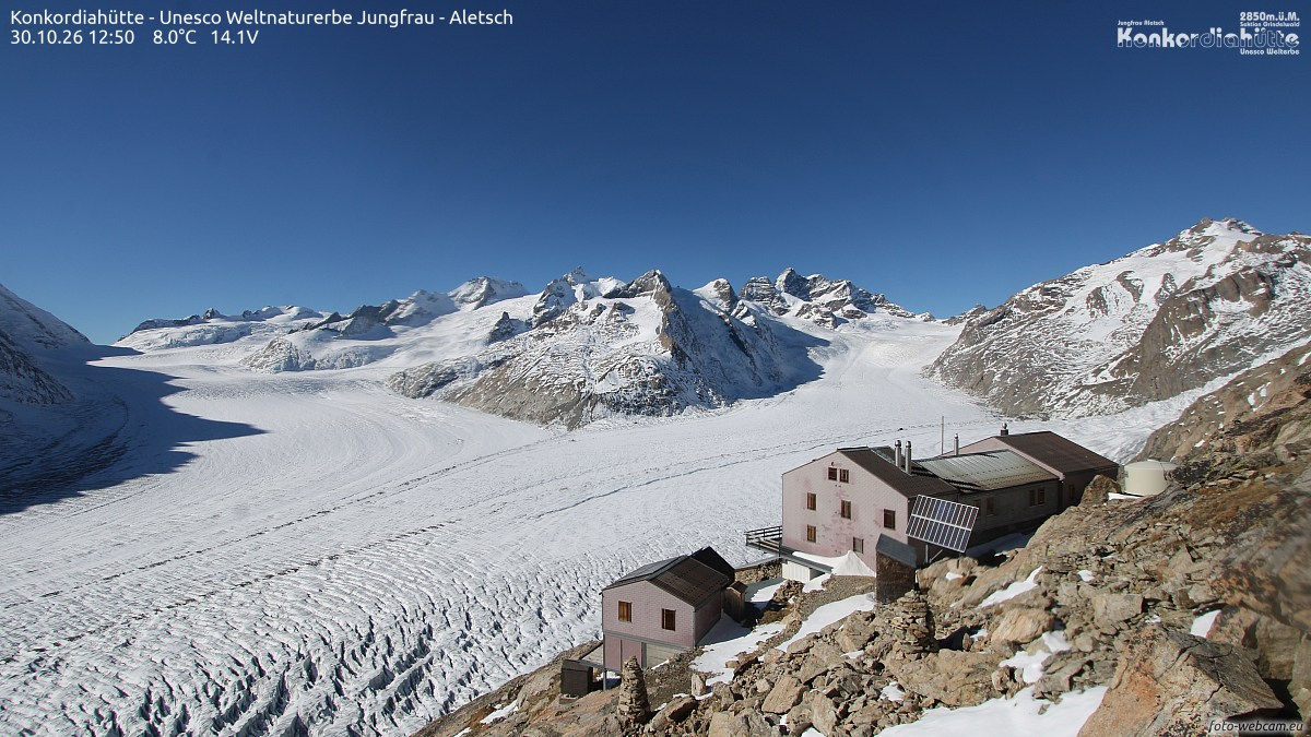 Konkordiahütte - Yesterday