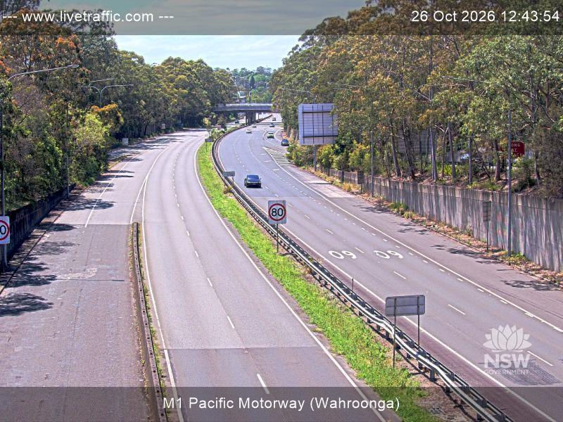 M1 Pacific Motorway (Wahroonga) - Yesterday