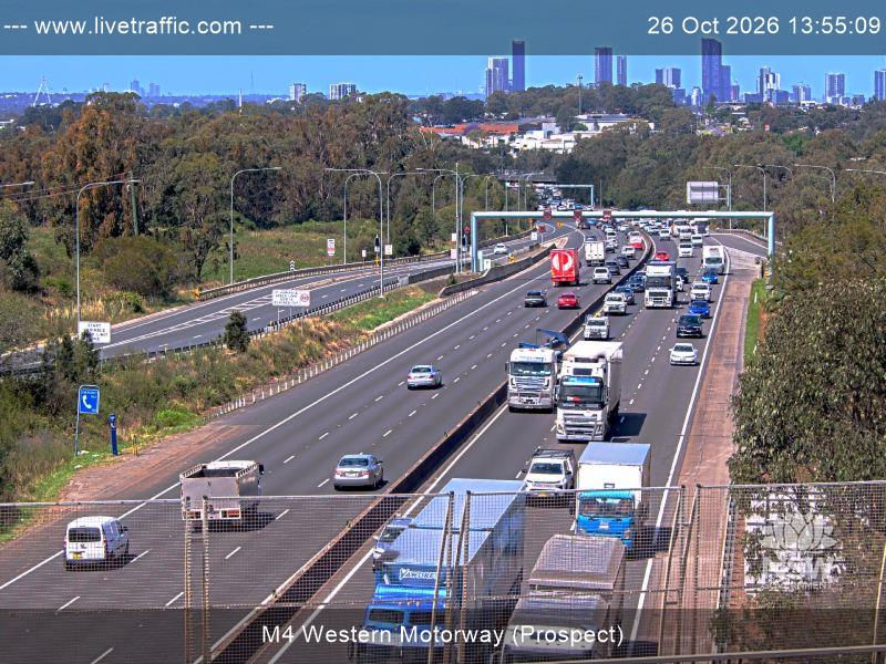 M4 Western Motorway (Prospect) - Yesterday