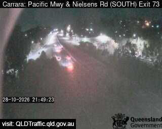 Carrara - Pacific Motorway & Nielsens Road - Exit 73 - South - Webcams