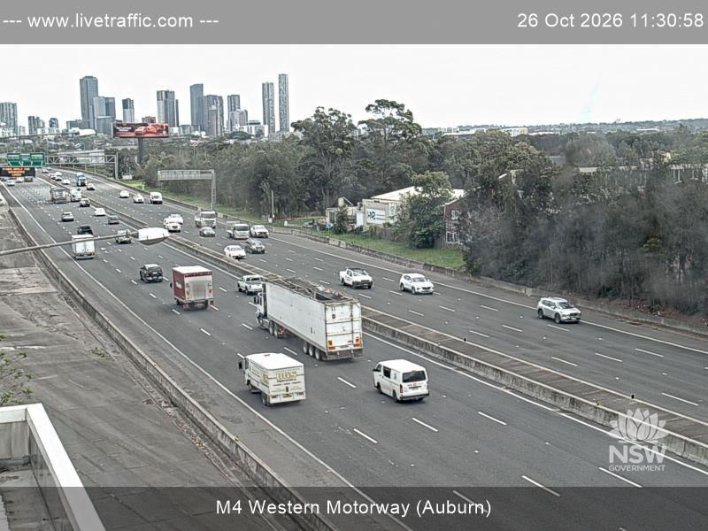 M4 Western Motorway (Auburn) - Yesterday