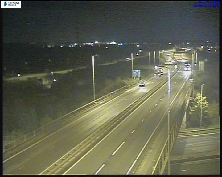 M1 J24A Warren Lane Interchange - Вчера