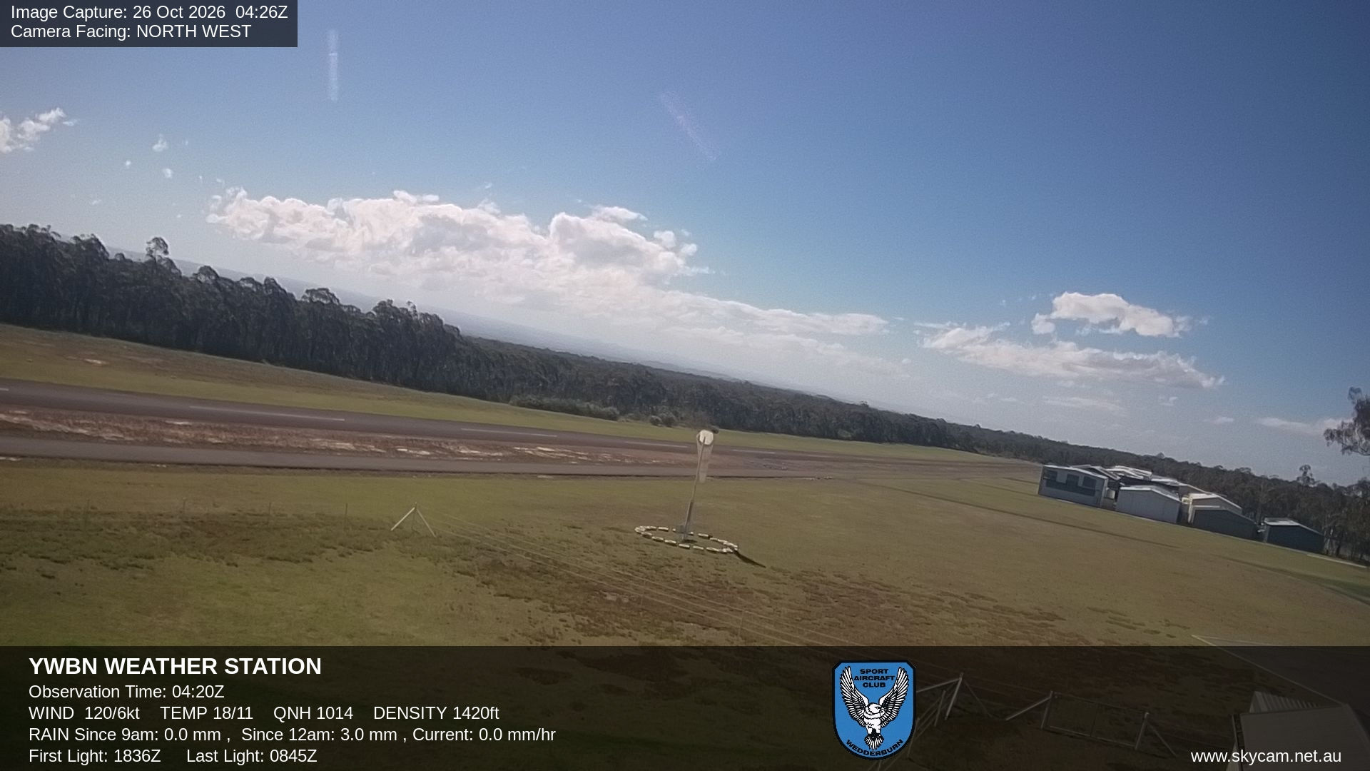Wedderburn - Skycam.net.au - Yesterday