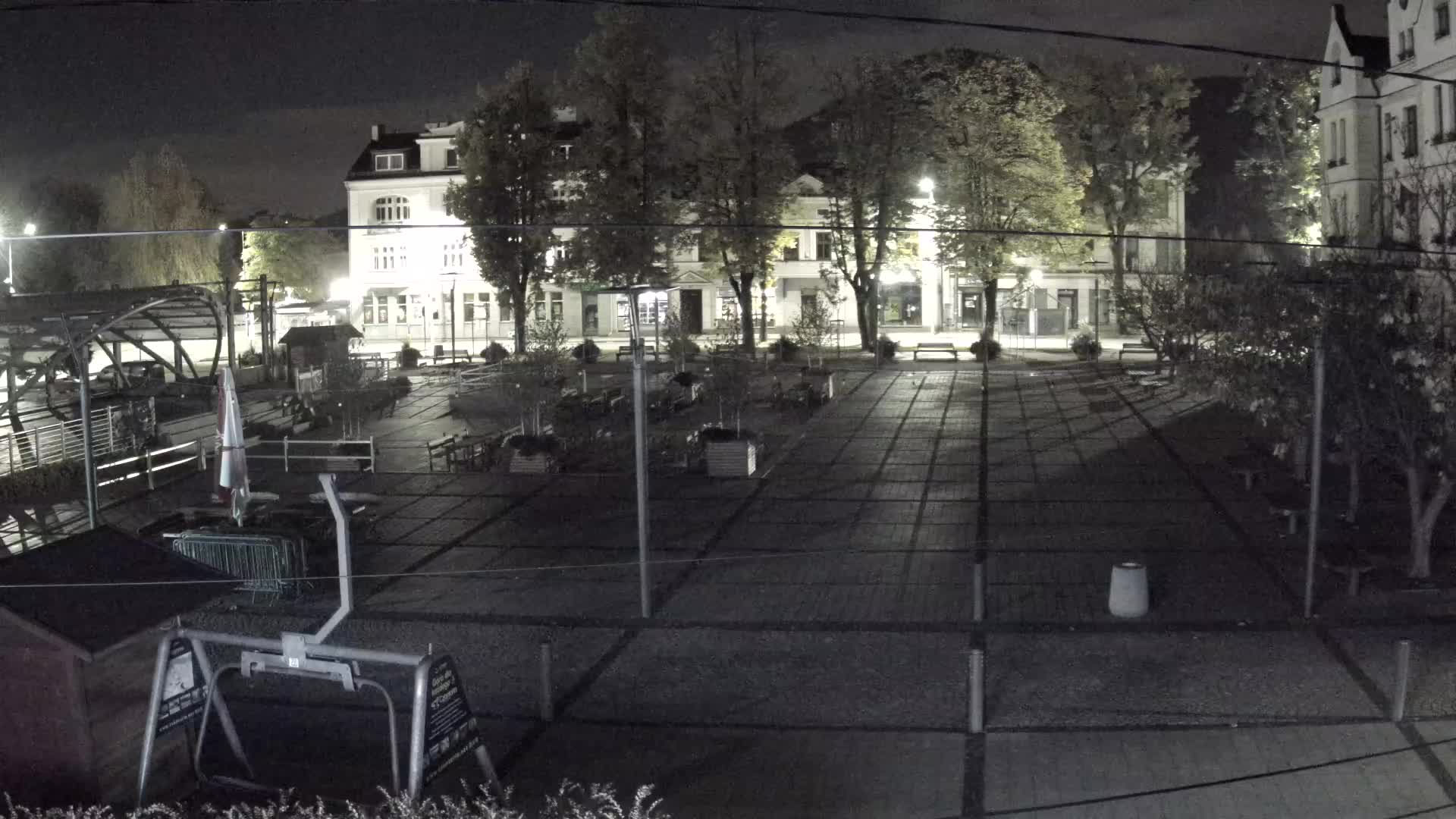 USTROŃ - widok na rynek - Webkamery