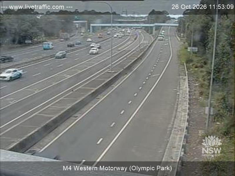 M4 Western Motorway (Olympic Park) - Yesterday