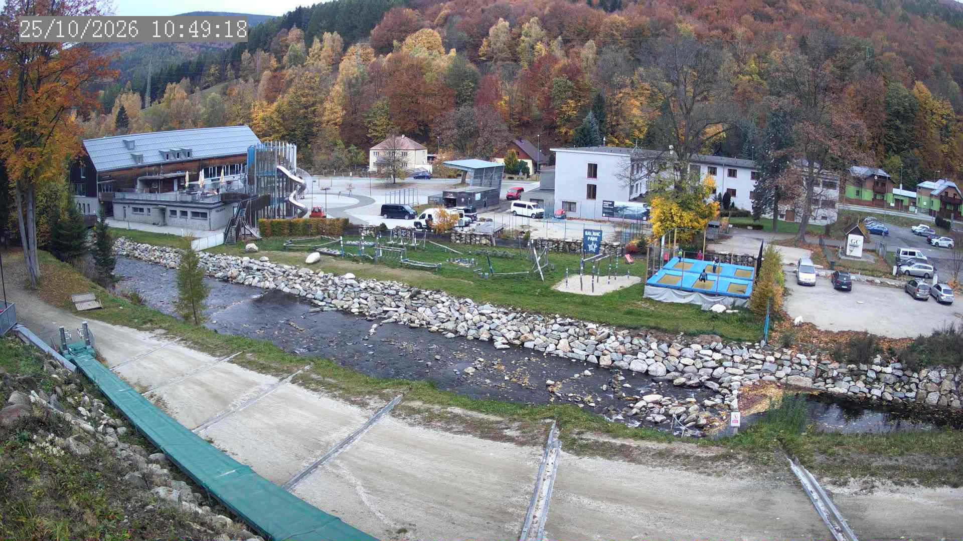 Kouty nad Desnou - centrum - včera