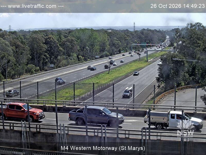 M4 Western Motorway (St Marys) - Yesterday