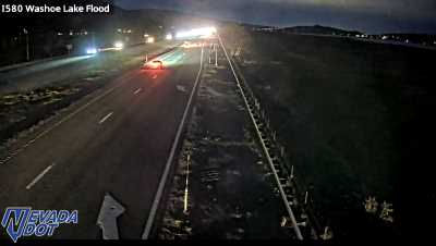 US395 @ Washoe Lake Flood Watch - Yesterday